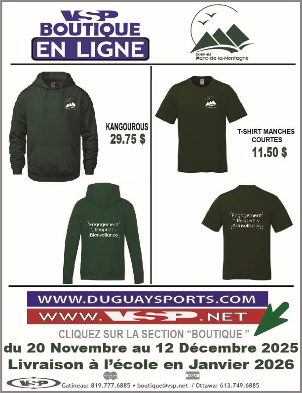 Affiche BOUTIQUE Nov 2025